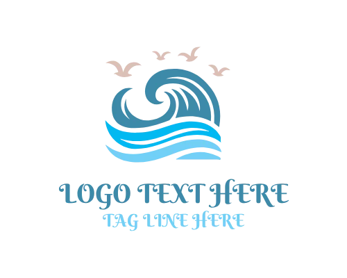 Sea Wave Motion Logo