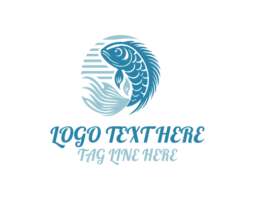 Seafood Fish Icon Logo
