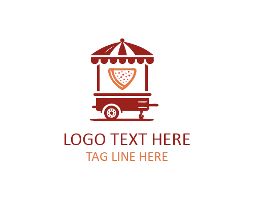 Seafood Fish Street Food Cart Logo for Coastal Eats