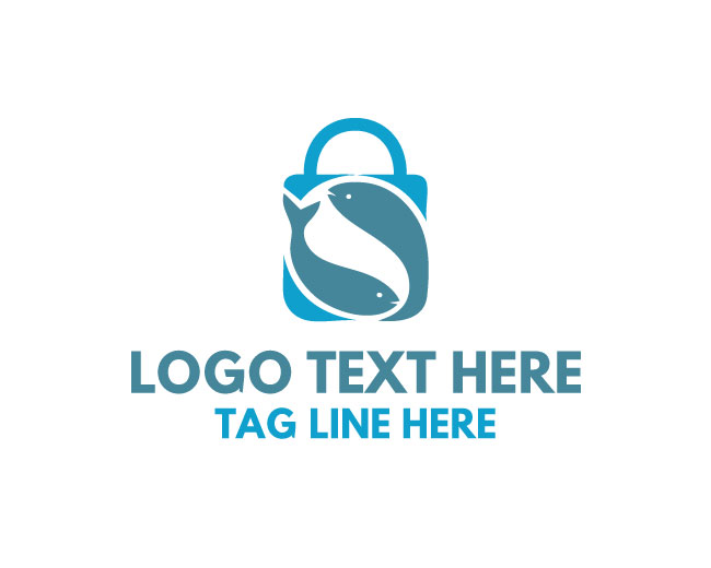  Seafood Shop Bag Logo