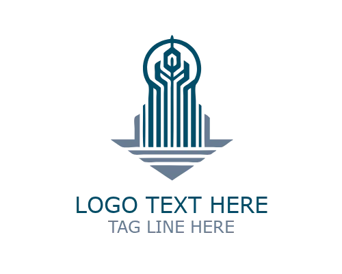 Secure Roof Real Estate Logo for Property Protection Branding
