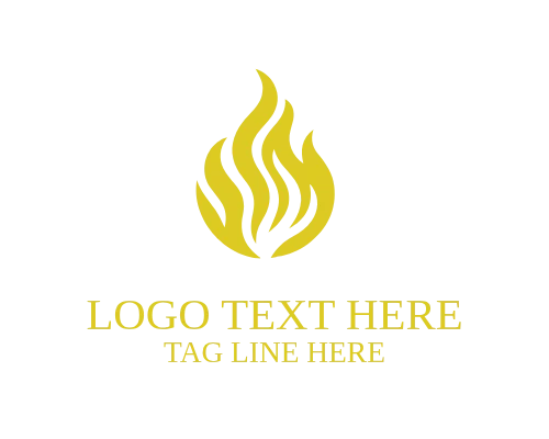 Security and Protection Linear Fire Logo