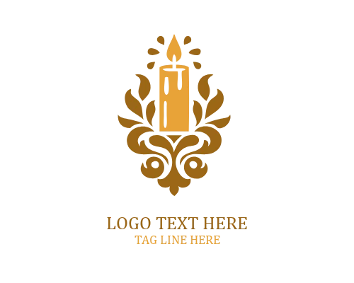 Serene Flame Candle Logo