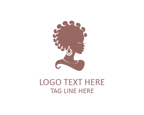 Serene Power African Woman Logo