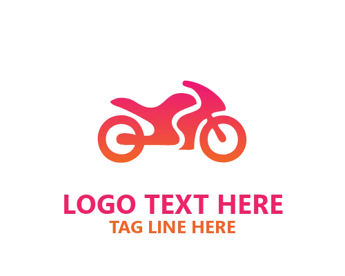 Shadow Abstract Motorcycle Logo