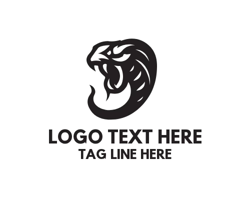 Shadow Viper Snake Dark Predator Logo