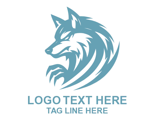 Shadowclaw Wolf Mascot Logo