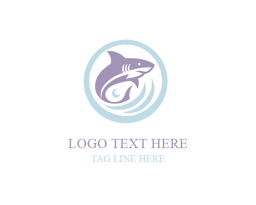  Shark Attack Emblem Logo