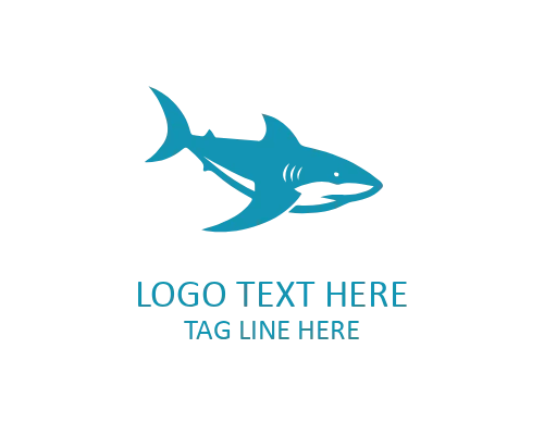 Shark Line Minimal Logo