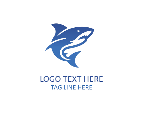 Shark Monogram Style Logo