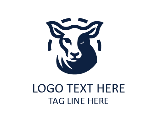 Sharp Animal cow Head Logo for Modern Identity