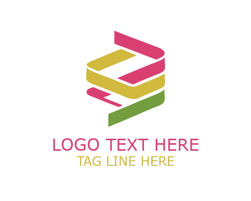Sharp Edge Abstract Ribbon Logo for Bold Branding