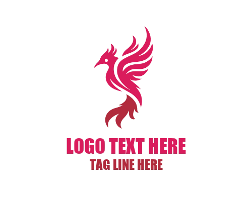 Sharp Flame Bird Logo for Bold Brands and Powerful Identity