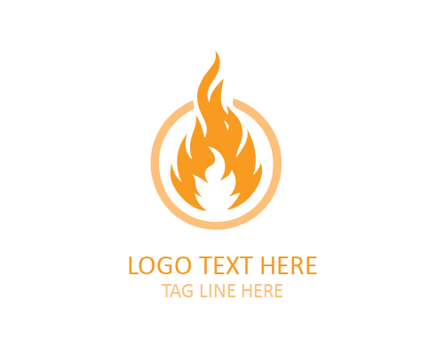 Sharp Flame Symbol Logo for Aggressive and Sport Brands