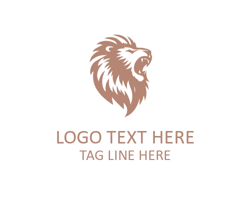 Sharp Roaring Lion Design