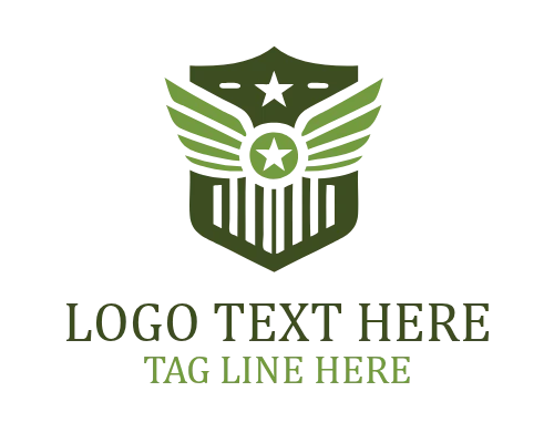 Shield Badge Military Logo