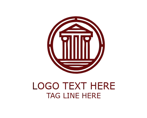 Shield Badge Pillar Logo