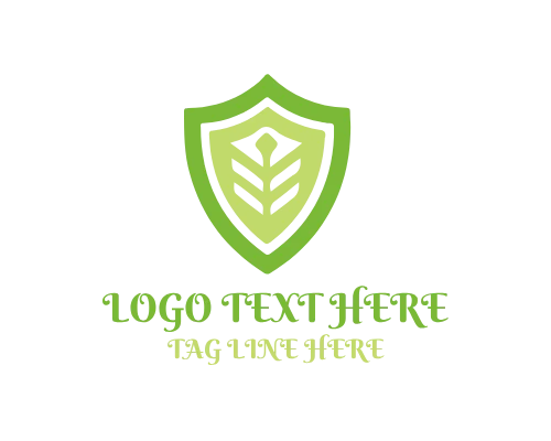 Shield with Sword Logo