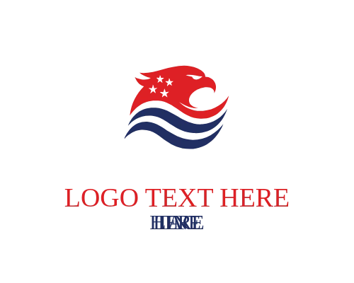 Shielded USA Flag Badge Logo
