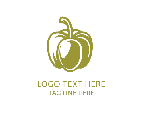 Shimla Mirch Vegetable Logo