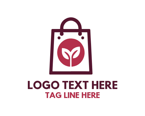 Shopping Bag with Sale Tag Logo