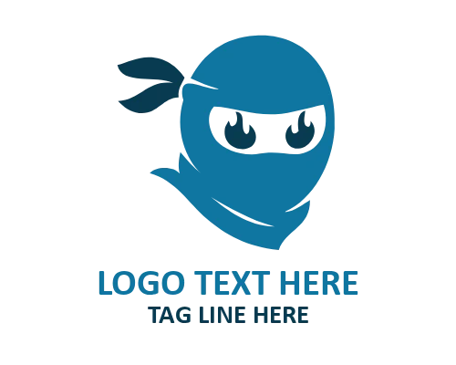 Shuriken Ninja Mascot Logo