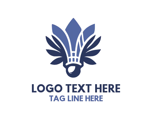 Shuttle Badminton Flat Logo