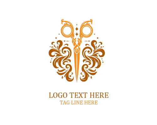 Signature Bloom Scissor Floral Logo