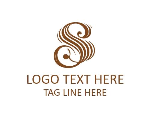 Signature Calligraphy Letter S Logo