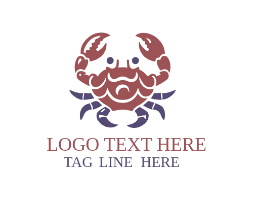 Signature Crab Brand Identity Logo