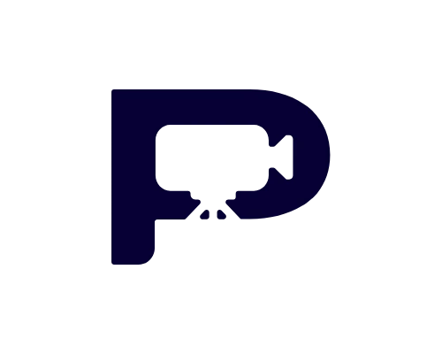 Letter P Recording Logo