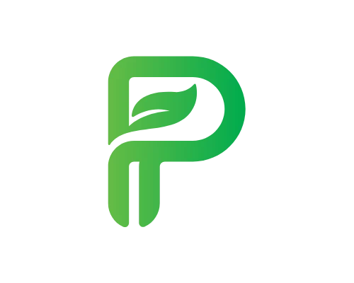 Eco Letter P Logo