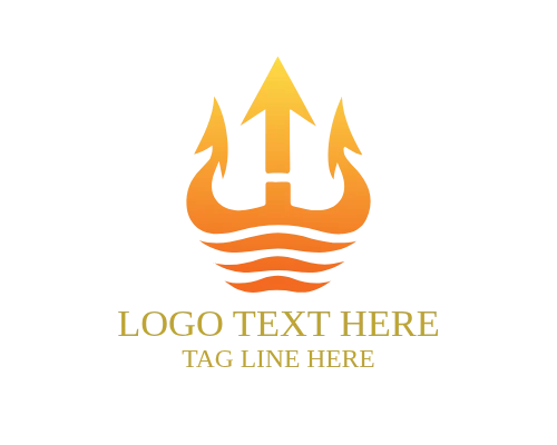 Signature Trident Brand Identity Logo