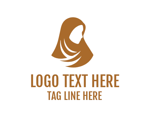 Signature Veiled Hijab Woman Logo