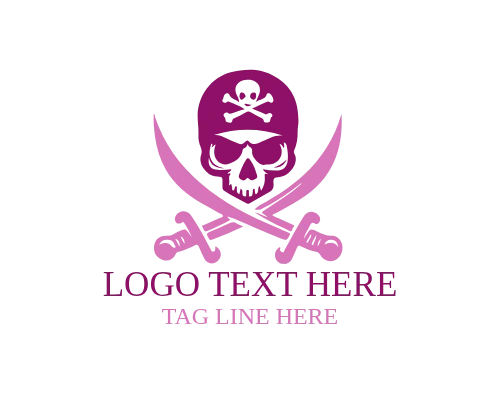  Signature Warrior Skull Brand Identity Logo