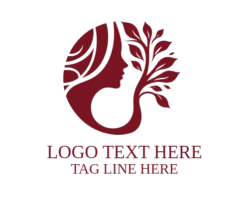 Signature Women Tree Brand Identity Logo