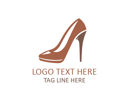 Silk Step Heel Logo for Elegant and Feminine Fashion Brands