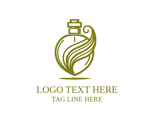 Silver Luxury Elegant Perfume Logo for Exclusive Premium Fragrance
