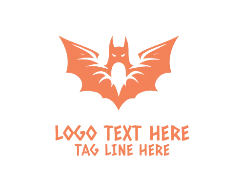 Simple Bat Icon Logo