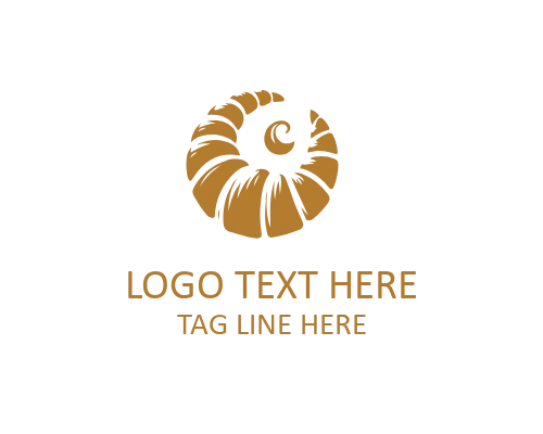 Simple Croissant Icon Logo