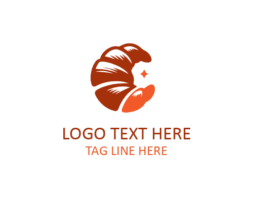 Simple Croissant Logo Icon