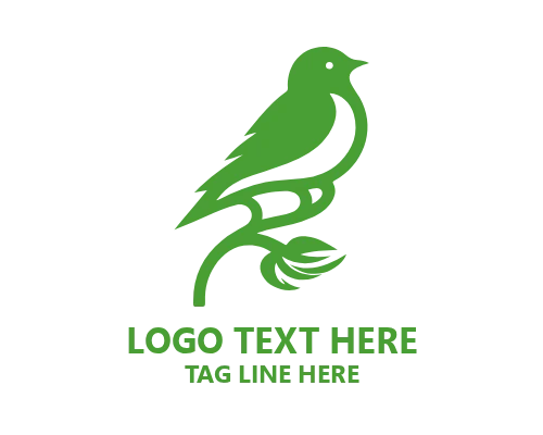 Simple Elegant Bird Logo