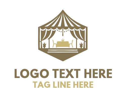 Simple Events Tent Logo Design