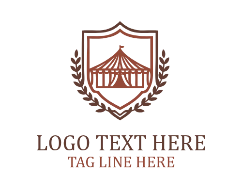 Simple Events Tent Logo Design
