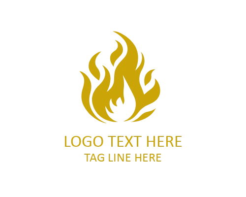 Simple Fire Icon Logo