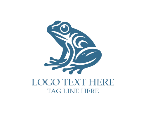 Simple Frog Symbol Logo