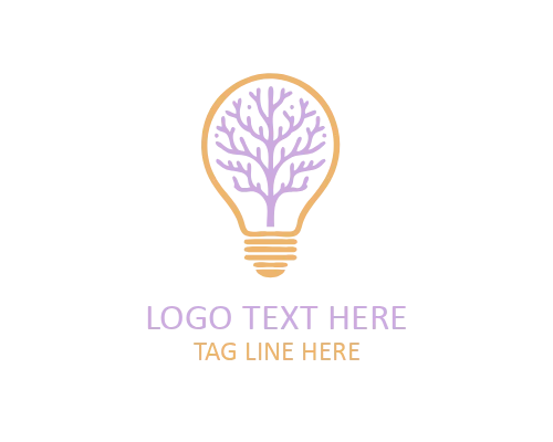 Simple Green Bulb Logo for Minimal Eco Branding and Clean Identity