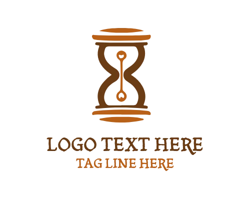 Simple Hourglass Outline Logo
