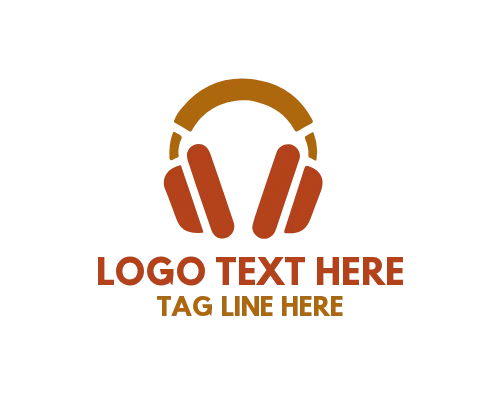 Simple Icon Headphone Logo
