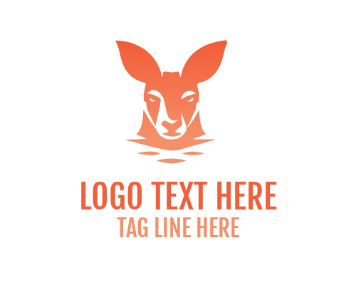 Simple Kangaroo Icon Logo